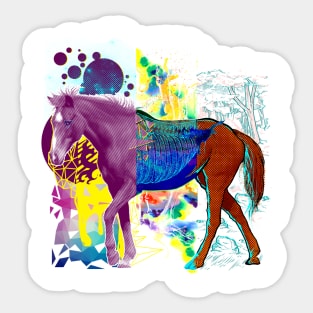 Crazy horse Sticker